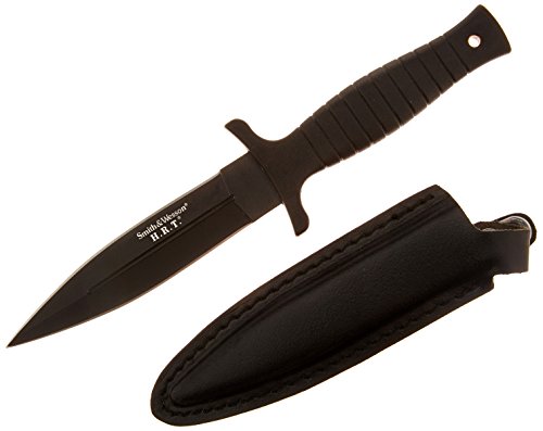 S & W Combat Ready Boot Knife Black 9 inch Overall -SWHRT9B