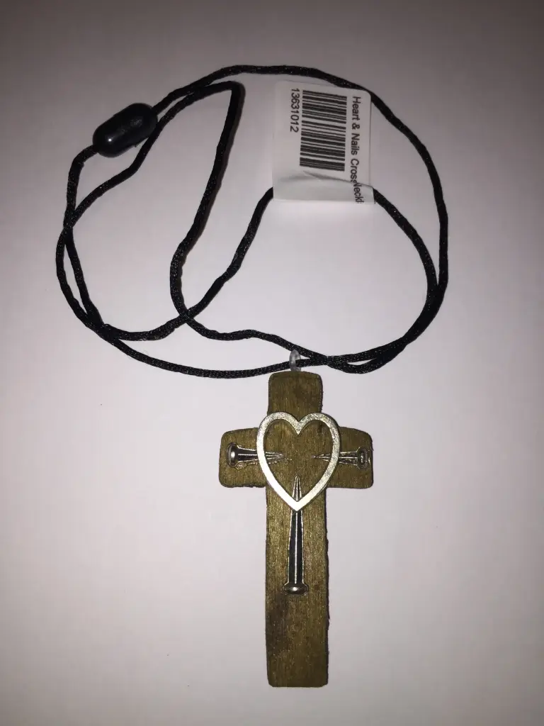 Heart & Nails Cross Necklaces