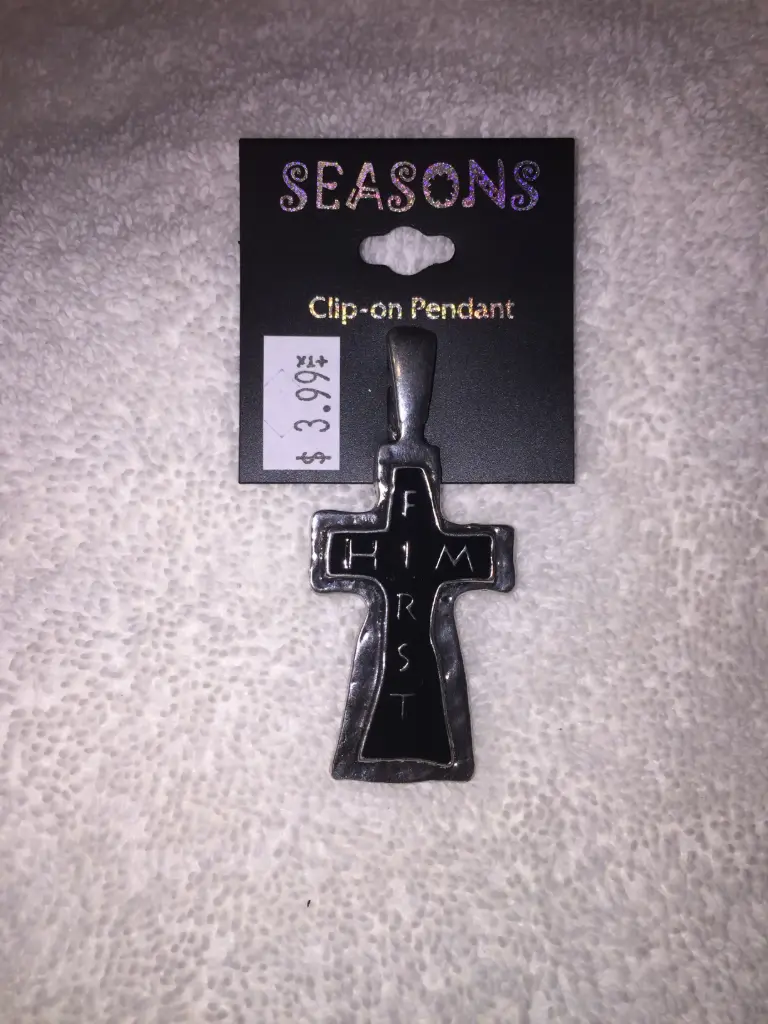 Him First Cross Pendant