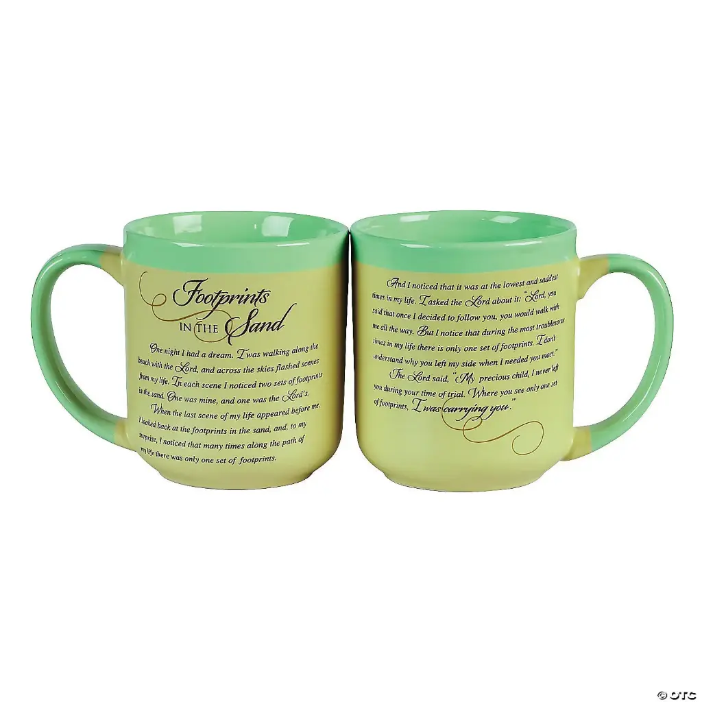 Footprints in the Sand Ceramic Mug