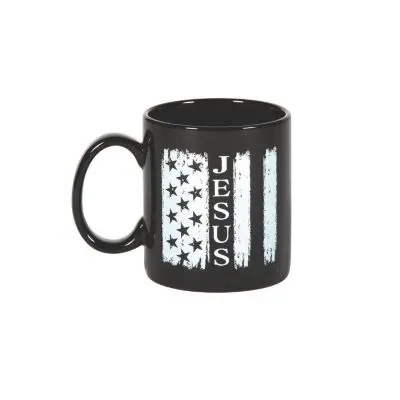 Jesus & USA Flag Coffee Mug