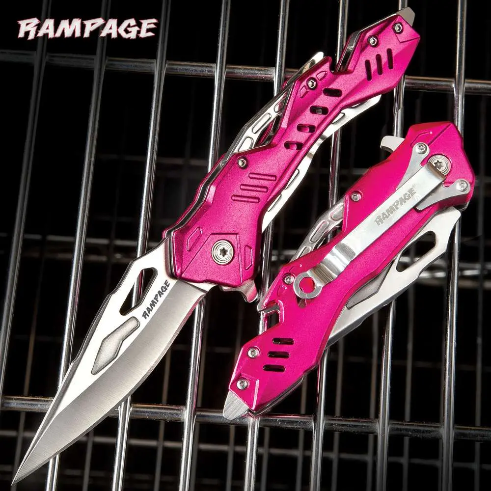 Rampage Pink Atomica Assisted Opening Pocket Knife - UC3303