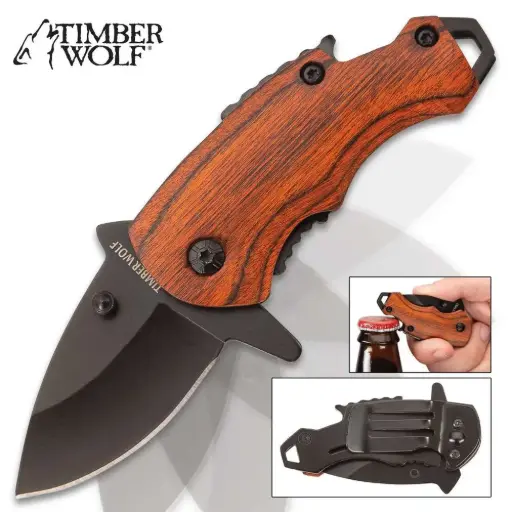[TW1112] Timber Wolf Money Clip Pocket Knife 