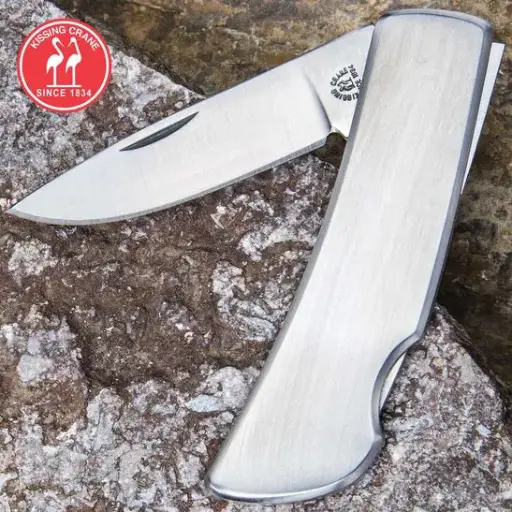 [KC5488] Kissing Crane Mini Satin Smooth Pocket Knife -KC5488