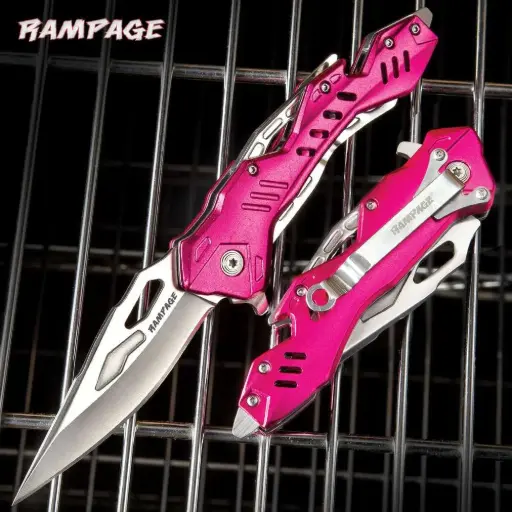 [UC3303] Rampage Pink Atomica Assisted Opening Pocket Knife - UC3303